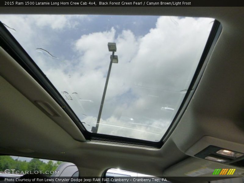 Black Forest Green Pearl / Canyon Brown/Light Frost 2015 Ram 1500 Laramie Long Horn Crew Cab 4x4