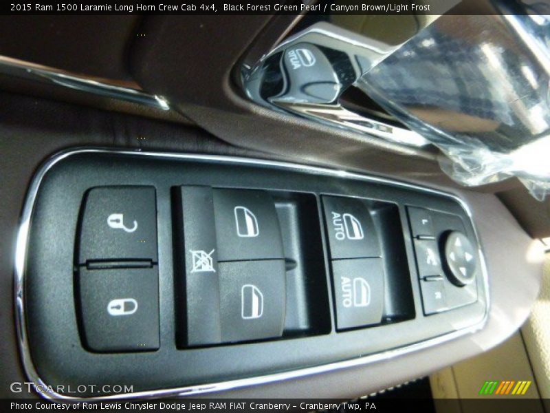 Black Forest Green Pearl / Canyon Brown/Light Frost 2015 Ram 1500 Laramie Long Horn Crew Cab 4x4