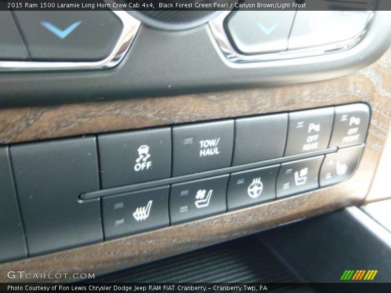 Black Forest Green Pearl / Canyon Brown/Light Frost 2015 Ram 1500 Laramie Long Horn Crew Cab 4x4