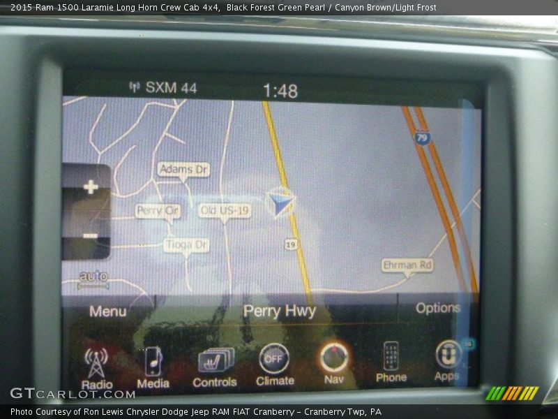 Black Forest Green Pearl / Canyon Brown/Light Frost 2015 Ram 1500 Laramie Long Horn Crew Cab 4x4