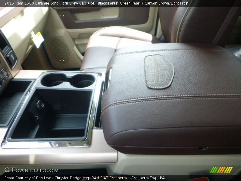 Black Forest Green Pearl / Canyon Brown/Light Frost 2015 Ram 1500 Laramie Long Horn Crew Cab 4x4