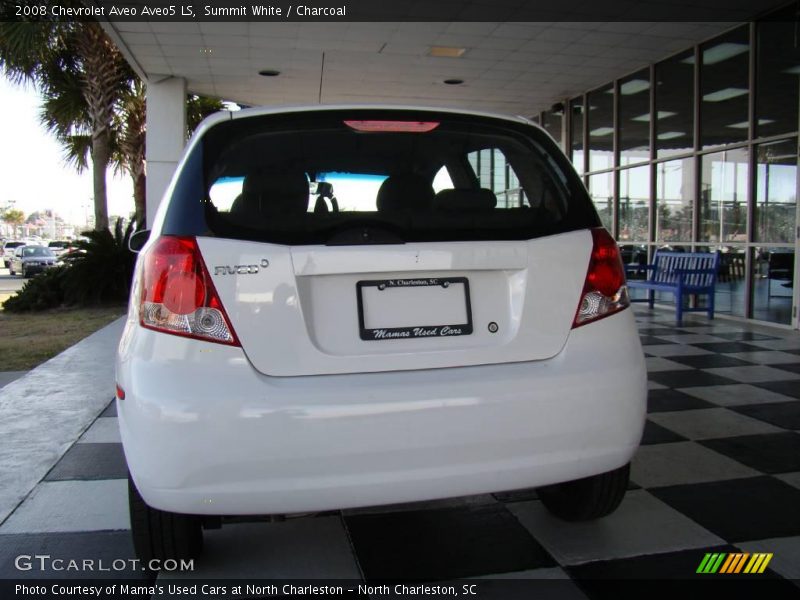 Summit White / Charcoal 2008 Chevrolet Aveo Aveo5 LS