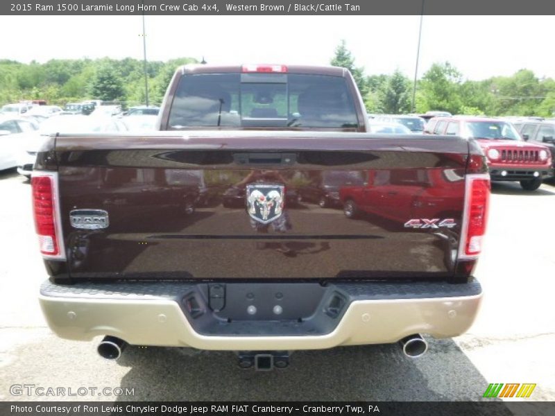 Western Brown / Black/Cattle Tan 2015 Ram 1500 Laramie Long Horn Crew Cab 4x4