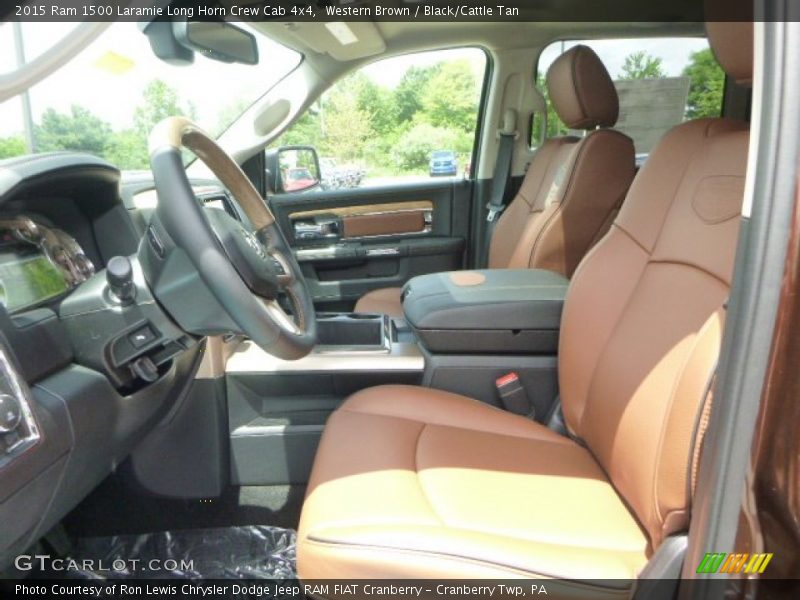 Western Brown / Black/Cattle Tan 2015 Ram 1500 Laramie Long Horn Crew Cab 4x4