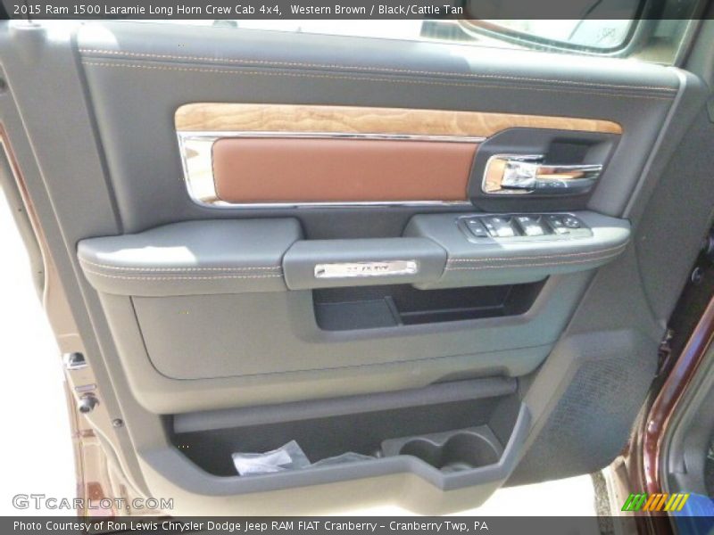 Western Brown / Black/Cattle Tan 2015 Ram 1500 Laramie Long Horn Crew Cab 4x4