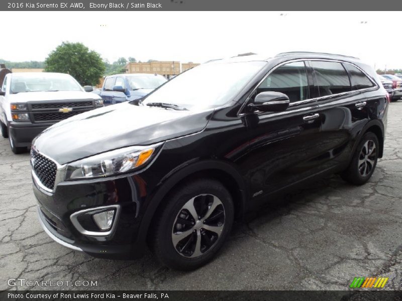 Ebony Black / Satin Black 2016 Kia Sorento EX AWD