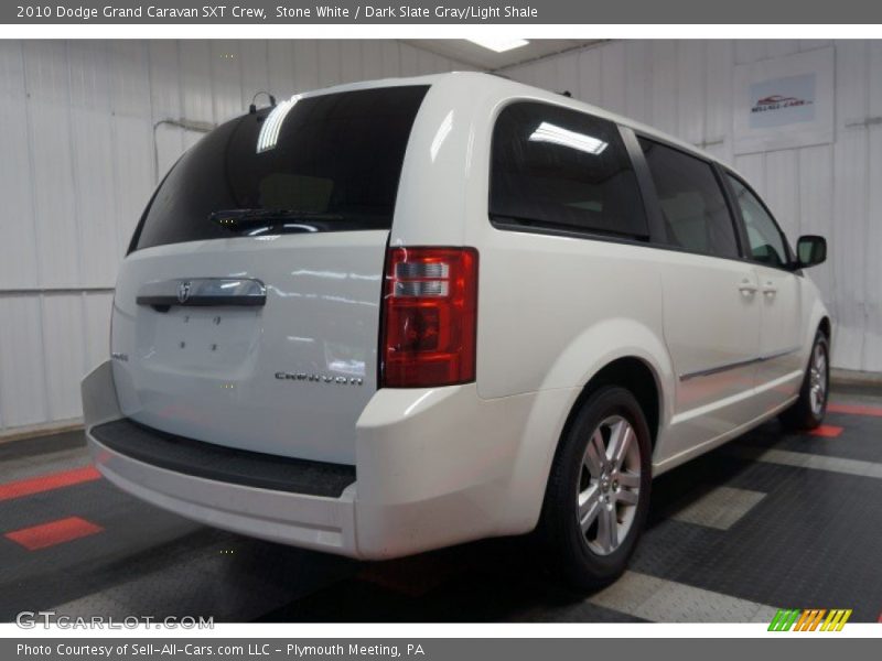 Stone White / Dark Slate Gray/Light Shale 2010 Dodge Grand Caravan SXT Crew