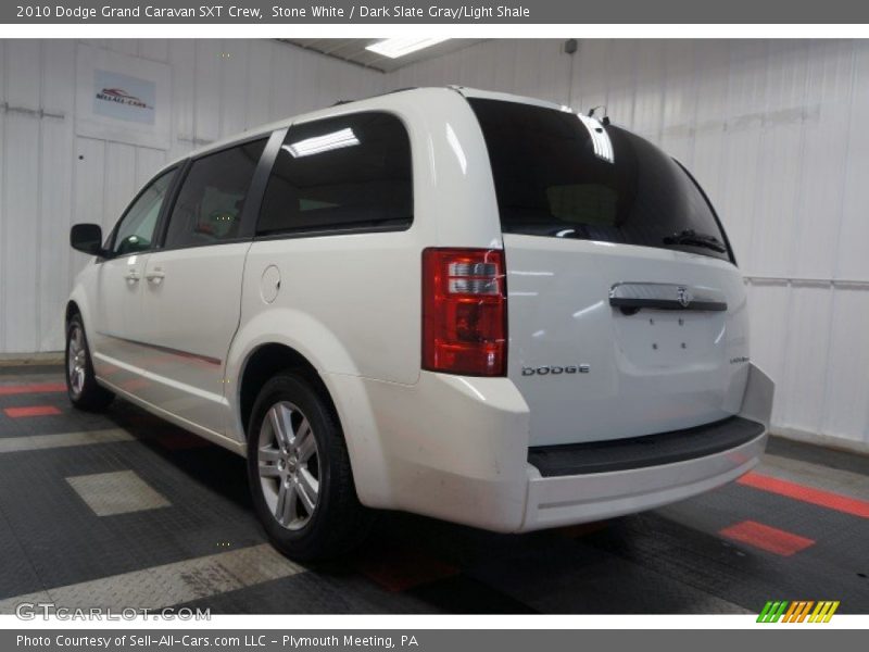 Stone White / Dark Slate Gray/Light Shale 2010 Dodge Grand Caravan SXT Crew