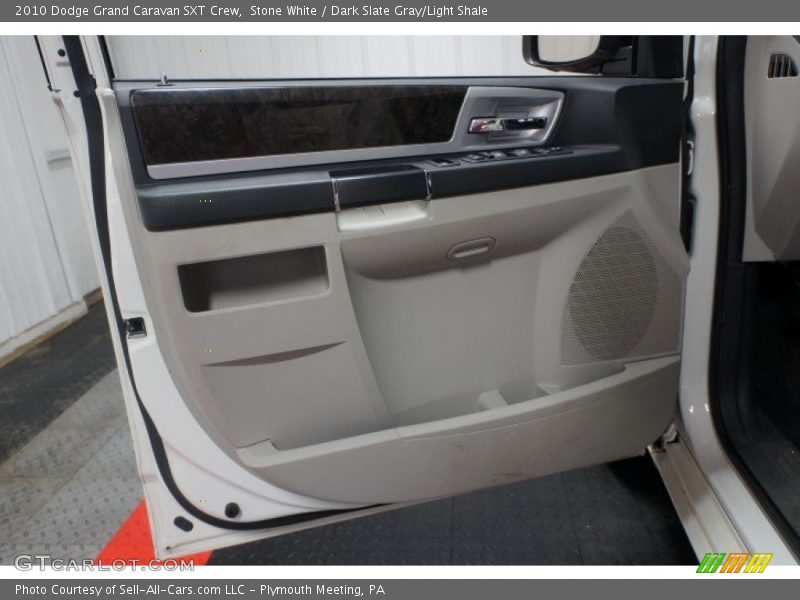 Stone White / Dark Slate Gray/Light Shale 2010 Dodge Grand Caravan SXT Crew