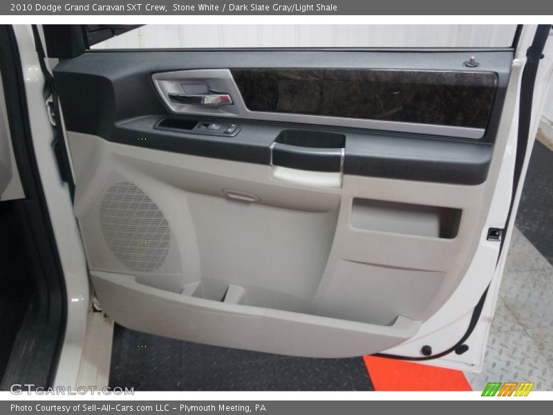 Stone White / Dark Slate Gray/Light Shale 2010 Dodge Grand Caravan SXT Crew