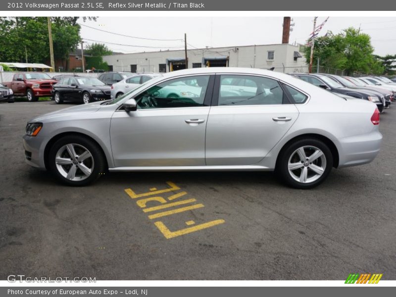 Reflex Silver Metallic / Titan Black 2012 Volkswagen Passat 2.5L SE