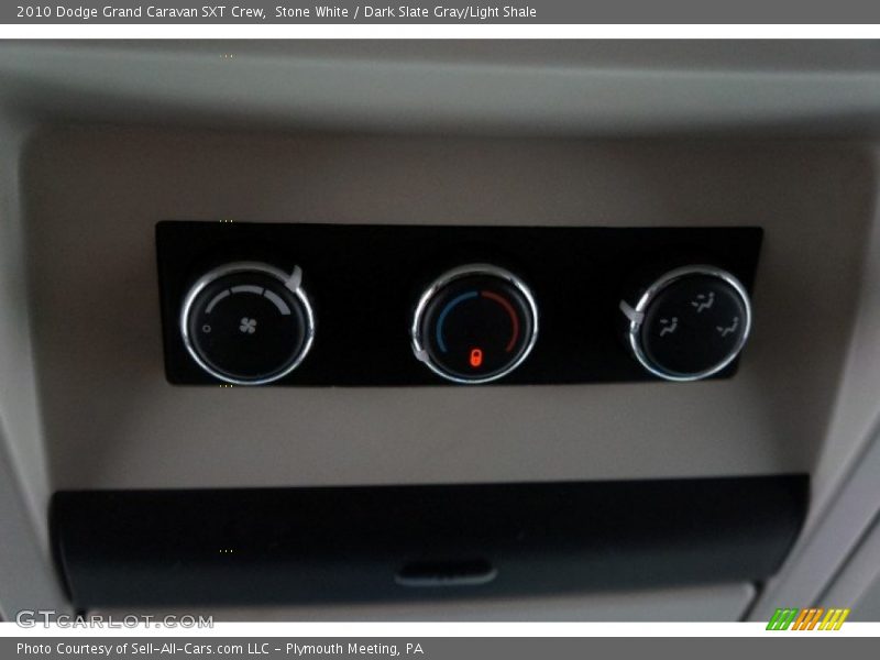 Stone White / Dark Slate Gray/Light Shale 2010 Dodge Grand Caravan SXT Crew
