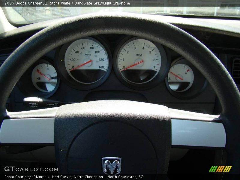 Stone White / Dark Slate Gray/Light Graystone 2006 Dodge Charger SE