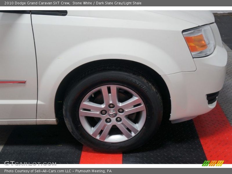 Stone White / Dark Slate Gray/Light Shale 2010 Dodge Grand Caravan SXT Crew