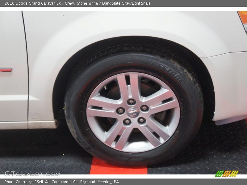 Stone White / Dark Slate Gray/Light Shale 2010 Dodge Grand Caravan SXT Crew