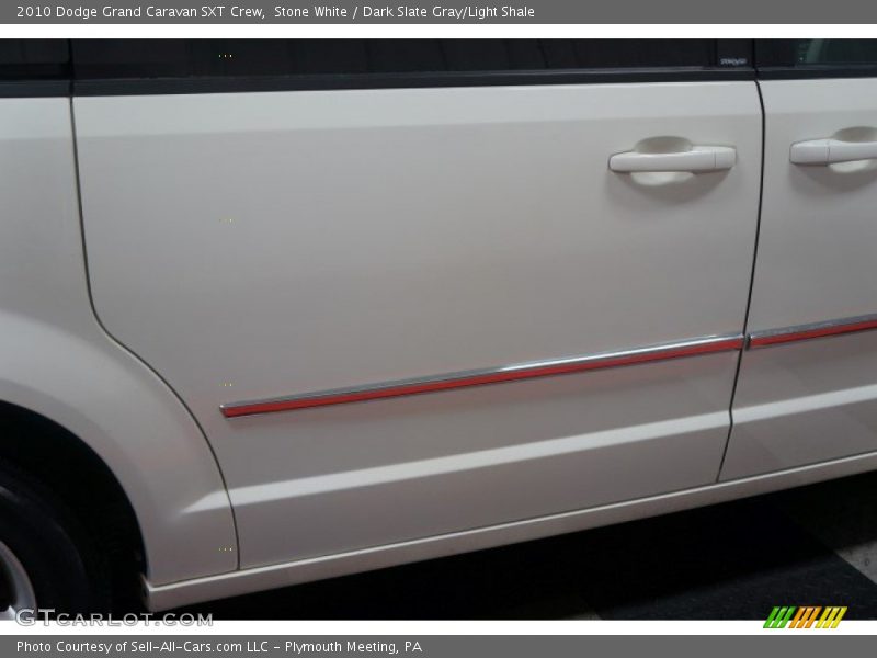 Stone White / Dark Slate Gray/Light Shale 2010 Dodge Grand Caravan SXT Crew