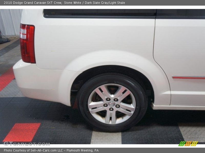 Stone White / Dark Slate Gray/Light Shale 2010 Dodge Grand Caravan SXT Crew