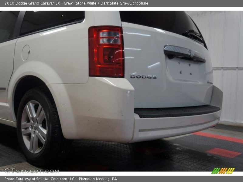 Stone White / Dark Slate Gray/Light Shale 2010 Dodge Grand Caravan SXT Crew