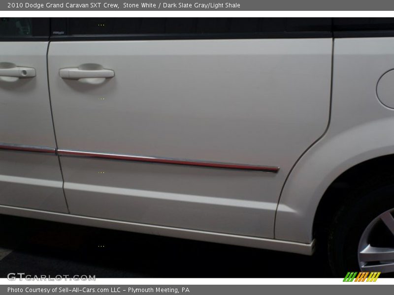 Stone White / Dark Slate Gray/Light Shale 2010 Dodge Grand Caravan SXT Crew