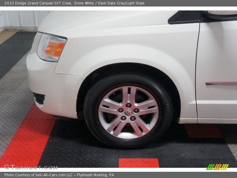 Stone White / Dark Slate Gray/Light Shale 2010 Dodge Grand Caravan SXT Crew