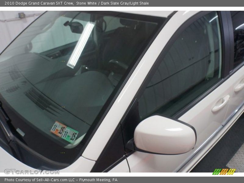 Stone White / Dark Slate Gray/Light Shale 2010 Dodge Grand Caravan SXT Crew