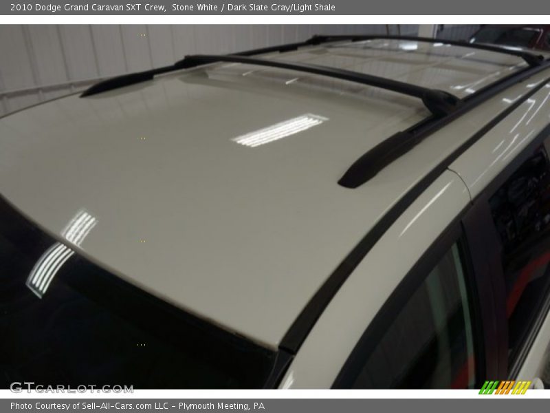 Stone White / Dark Slate Gray/Light Shale 2010 Dodge Grand Caravan SXT Crew