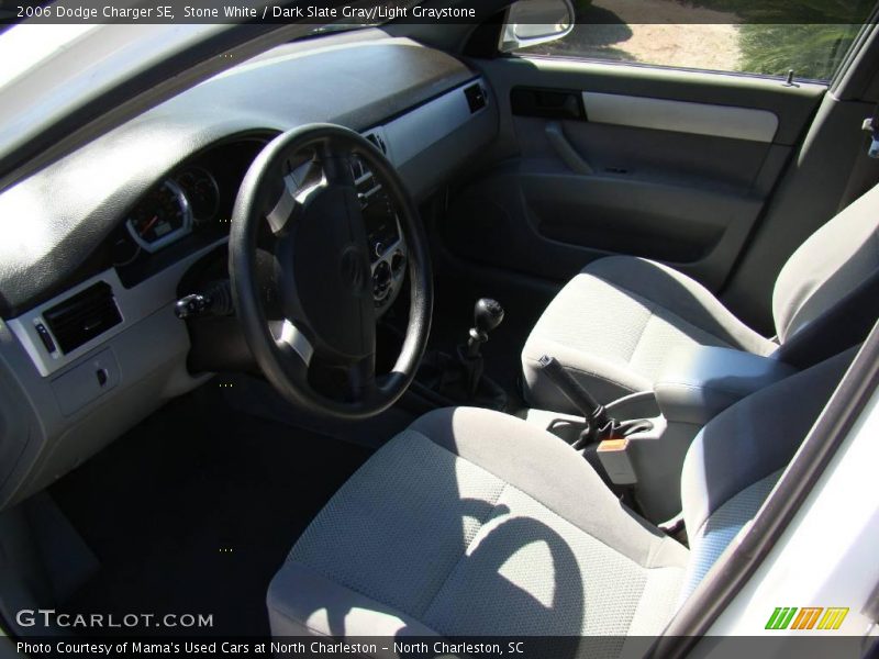 Stone White / Dark Slate Gray/Light Graystone 2006 Dodge Charger SE