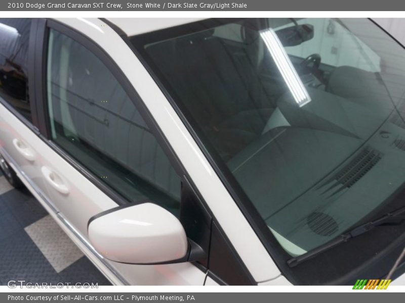 Stone White / Dark Slate Gray/Light Shale 2010 Dodge Grand Caravan SXT Crew