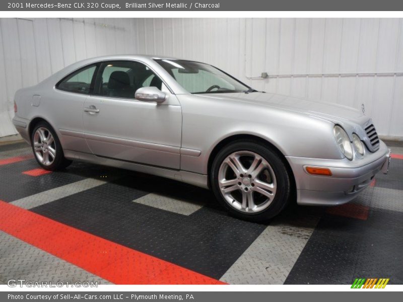 Brilliant Silver Metallic / Charcoal 2001 Mercedes-Benz CLK 320 Coupe