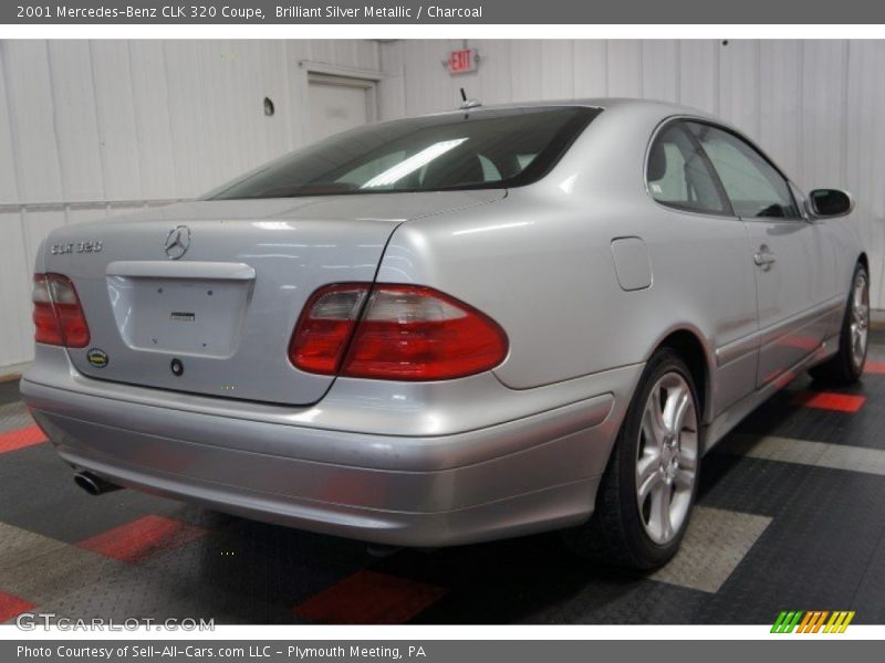 Brilliant Silver Metallic / Charcoal 2001 Mercedes-Benz CLK 320 Coupe