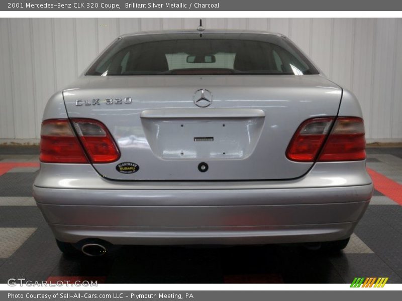 Brilliant Silver Metallic / Charcoal 2001 Mercedes-Benz CLK 320 Coupe