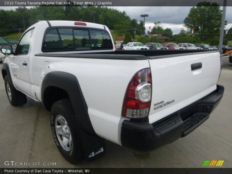Super White / Graphite 2010 Toyota Tacoma Regular Cab 4x4