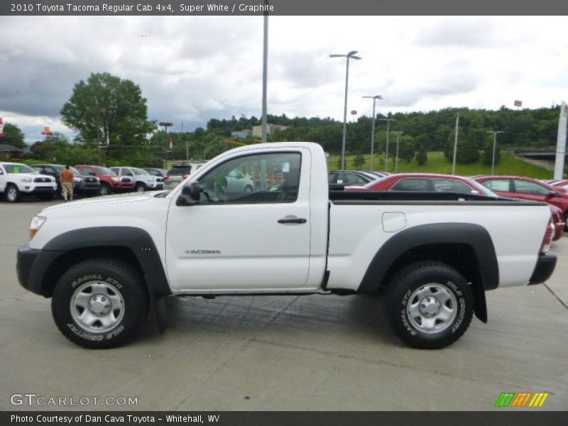 Super White / Graphite 2010 Toyota Tacoma Regular Cab 4x4