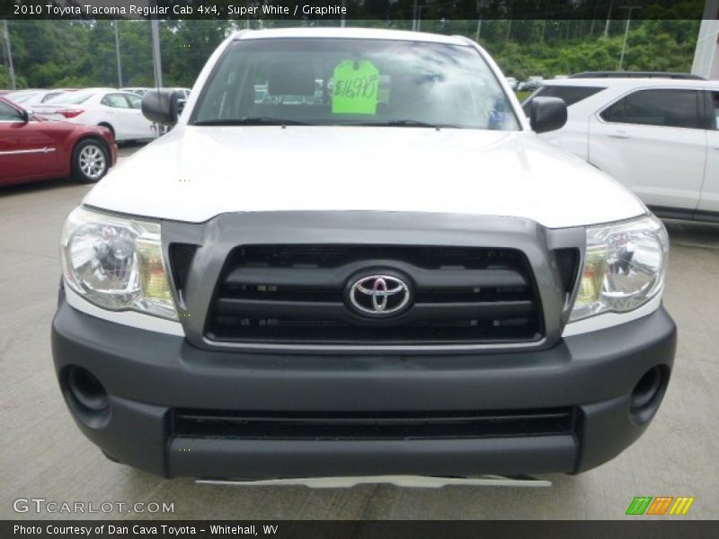 Super White / Graphite 2010 Toyota Tacoma Regular Cab 4x4