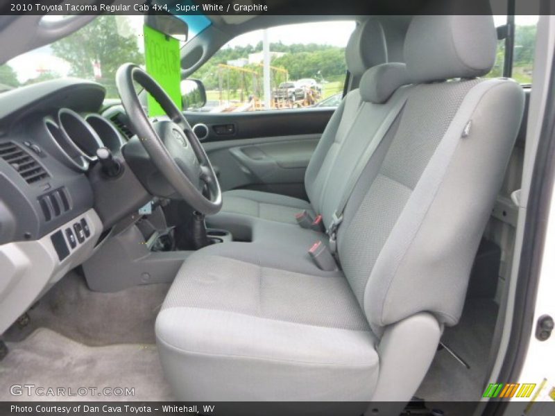 Super White / Graphite 2010 Toyota Tacoma Regular Cab 4x4