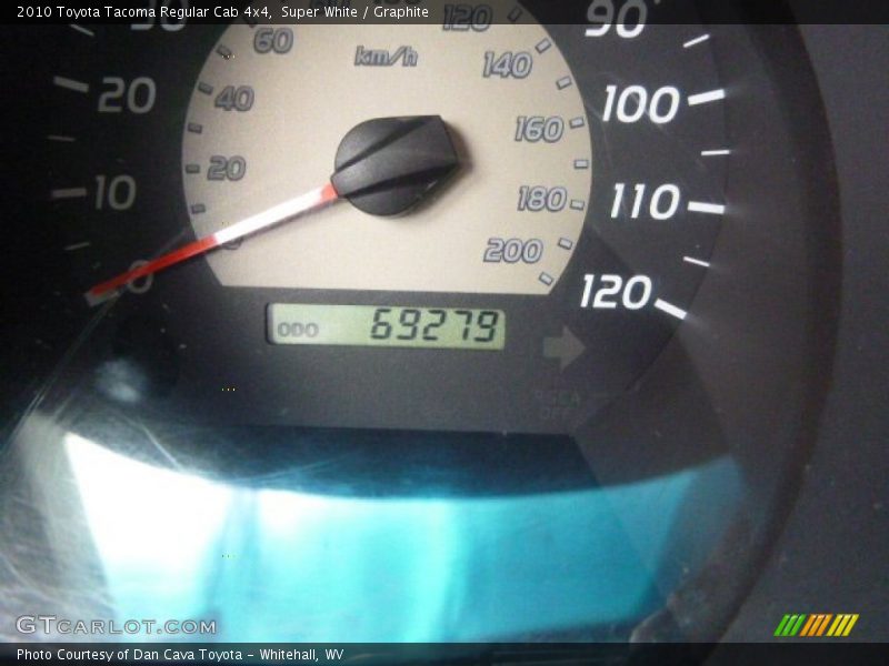 Super White / Graphite 2010 Toyota Tacoma Regular Cab 4x4