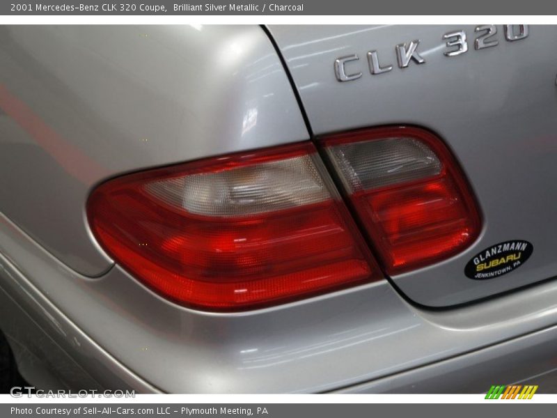 Brilliant Silver Metallic / Charcoal 2001 Mercedes-Benz CLK 320 Coupe