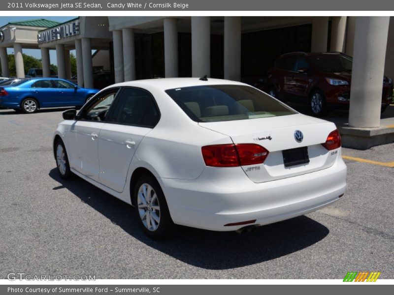 Candy White / Cornsilk Beige 2011 Volkswagen Jetta SE Sedan