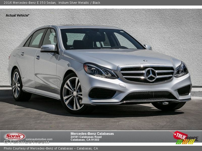 Iridium Silver Metallic / Black 2016 Mercedes-Benz E 350 Sedan