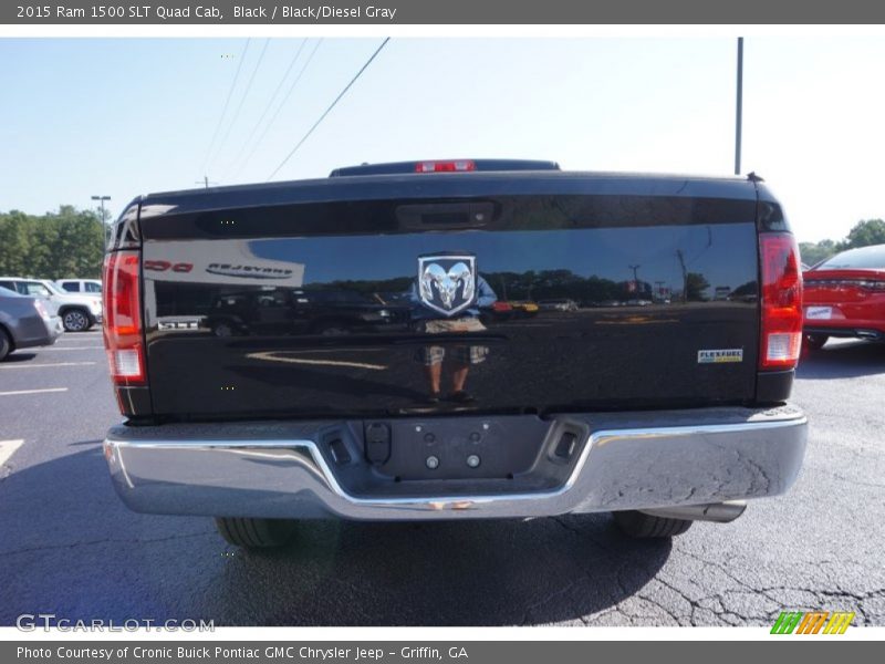 Black / Black/Diesel Gray 2015 Ram 1500 SLT Quad Cab