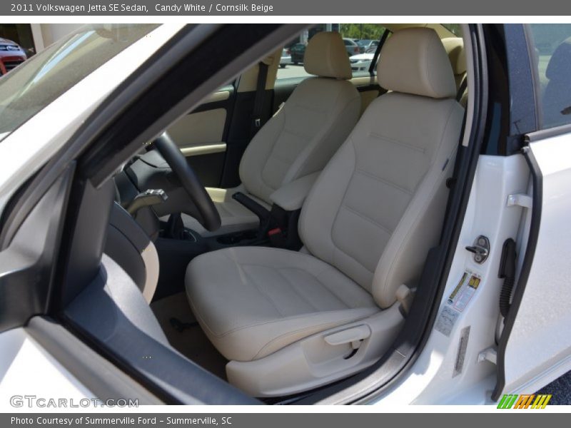 Candy White / Cornsilk Beige 2011 Volkswagen Jetta SE Sedan