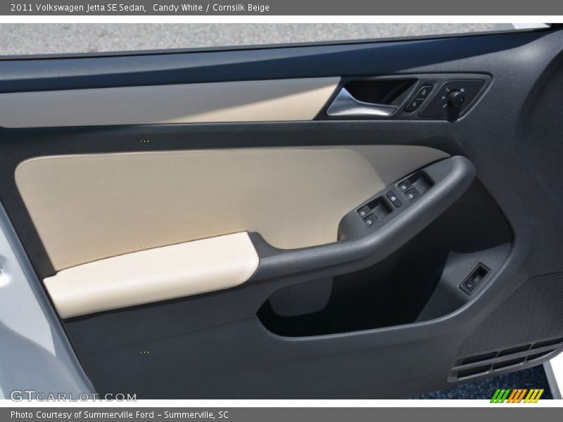 Candy White / Cornsilk Beige 2011 Volkswagen Jetta SE Sedan