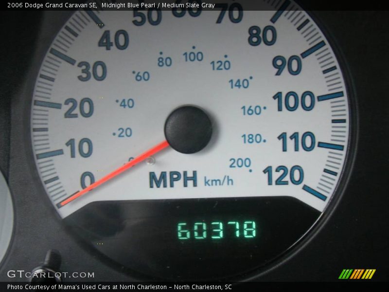 Midnight Blue Pearl / Medium Slate Gray 2006 Dodge Grand Caravan SE