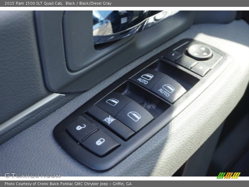 Black / Black/Diesel Gray 2015 Ram 1500 SLT Quad Cab