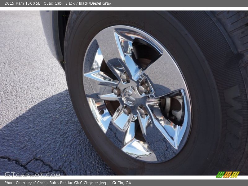 Black / Black/Diesel Gray 2015 Ram 1500 SLT Quad Cab