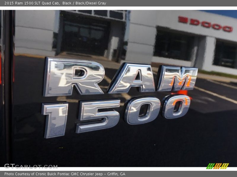 Black / Black/Diesel Gray 2015 Ram 1500 SLT Quad Cab
