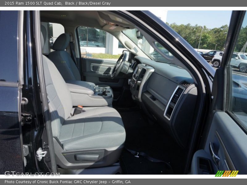 Black / Black/Diesel Gray 2015 Ram 1500 SLT Quad Cab
