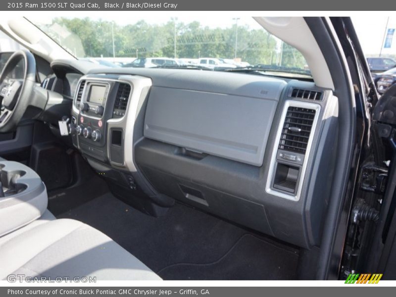 Black / Black/Diesel Gray 2015 Ram 1500 SLT Quad Cab