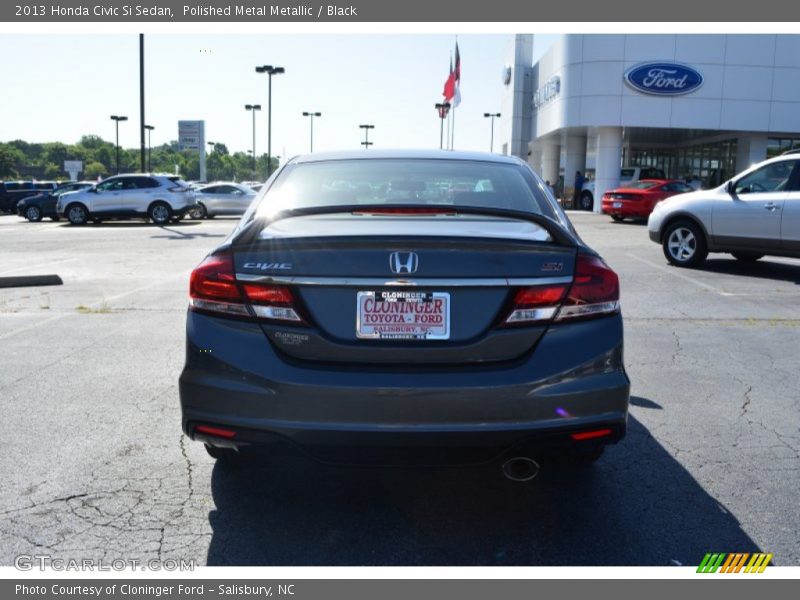 Polished Metal Metallic / Black 2013 Honda Civic Si Sedan