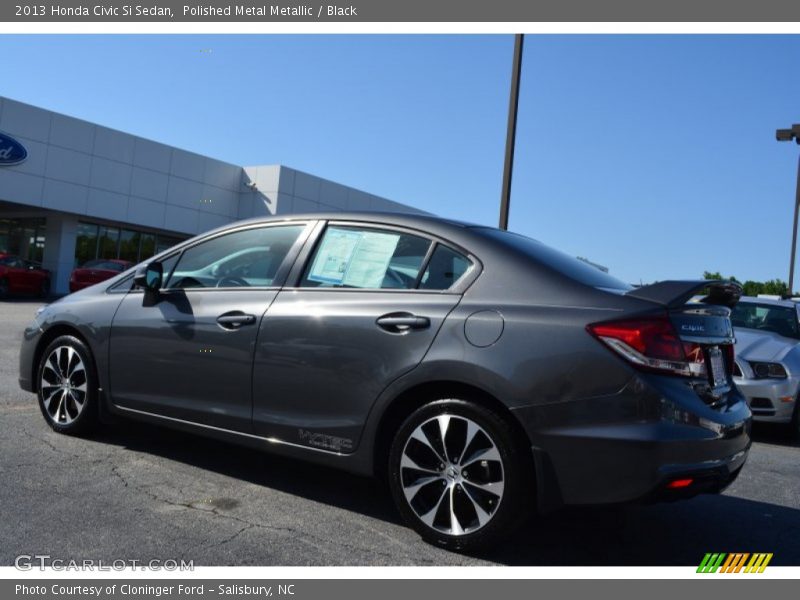 Polished Metal Metallic / Black 2013 Honda Civic Si Sedan